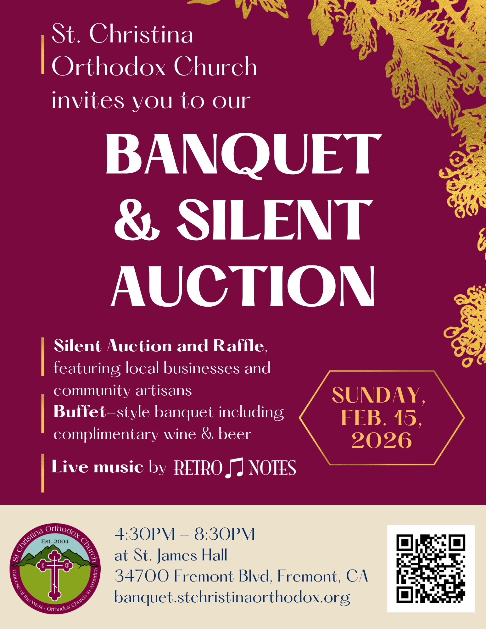 Front of 2025 Banquet Flyer